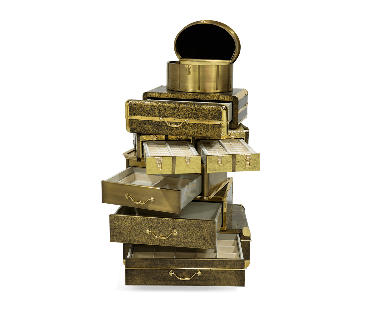 Luxury Champagne Gold Vault Safe with High-Security Storage & Elegant Designer Finish