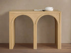 Hattie Solid Oak Entrance Console Table Country Style Entryway Table