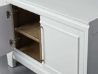 Rowan Modulares TV-Möbel aus Holz, modernes Sideboard mit TV-Aufbewahrung und Holztüren, Eingangsschrank