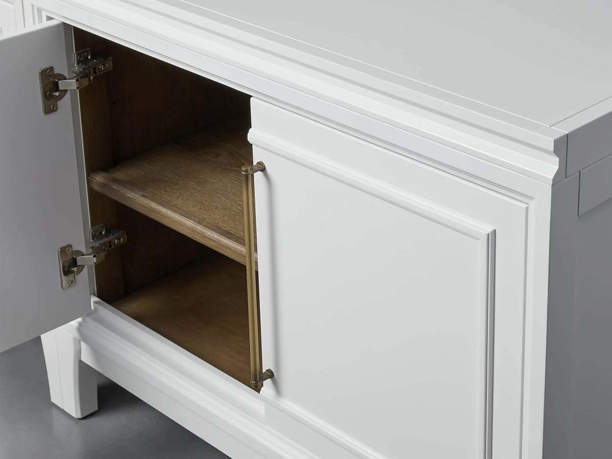 Rowan Modulares TV-Möbel aus Holz, modernes Sideboard mit TV-Aufbewahrung und Holztüren, Eingangsschrank