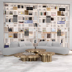 Luxury Patina Brass Coffee Table Set with Round Tiered Tops & Statement Design Center Tea Table