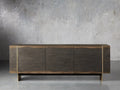 Mihaela Oak Mediakonsole, Unterhaltungsmöbel aus Holz, Schrank, Retro-TV-Ständer
