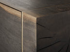 Mihaela Oak Mediakonsole, Unterhaltungsmöbel aus Holz, Schrank, Retro-TV-Ständer