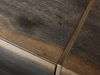 Mihaela Oak Mediakonsole, Unterhaltungsmöbel aus Holz, Schrank, Retro-TV-Ständer