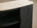 Danny Marble Top Buffet Sideboards Oak Wood Entrance Cabinet