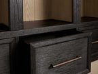 Hattie Solid Oak Entryway Cabinet Hand-Crafted with Hooks & Drawers