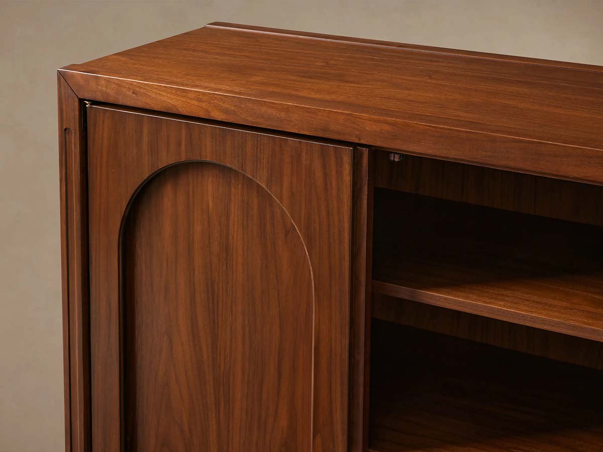 Rittman Mid-Century Hall Chest Walnut Wood Sideboard Buffet Entrance Storage Cabinet