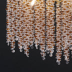 Lustre moderne en cristal de 61 à 102 cm (24 à 40 pouces) avec branches d'arbre