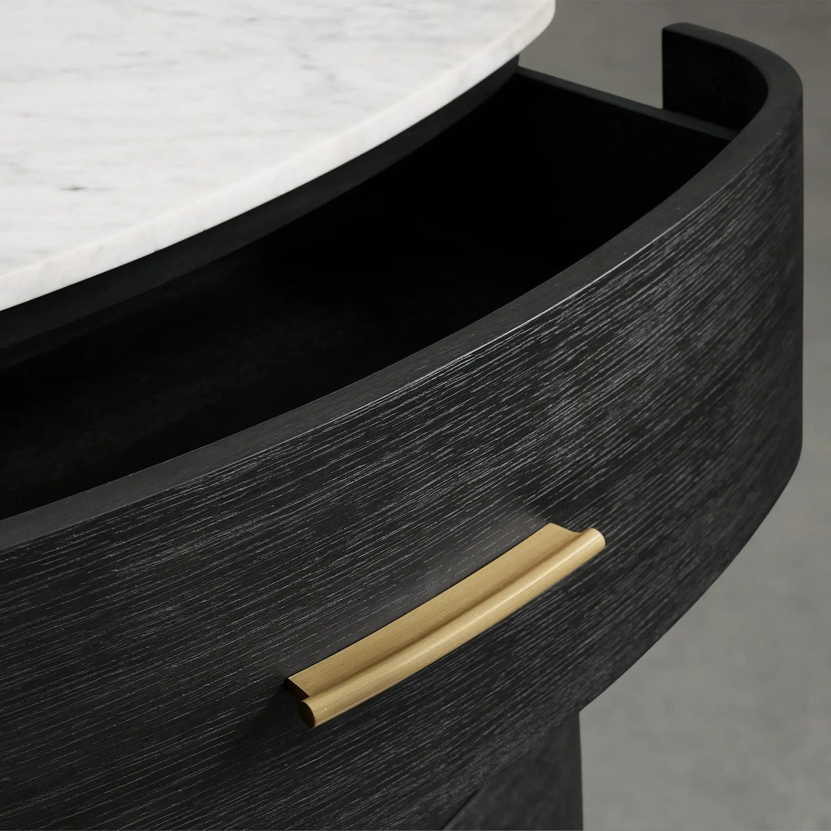 Commode Danny Wood à six tiroirs avec plateau en marbre, meuble de rangement à six tiroirs