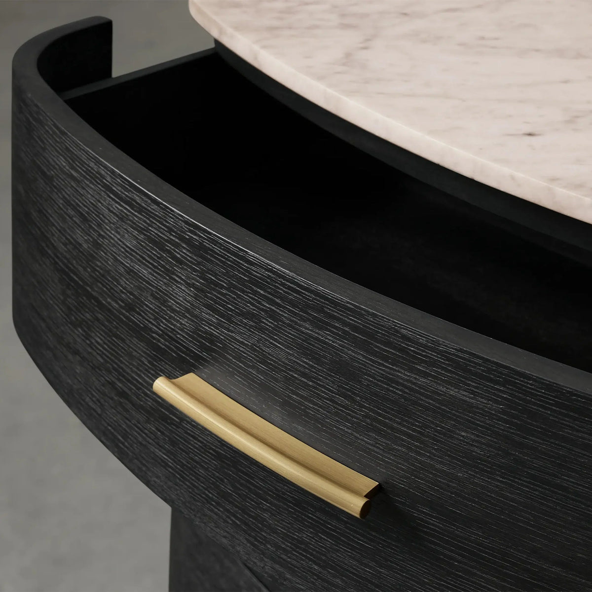 Commode Danny Wood à six tiroirs avec plateau en marbre, meuble de rangement à six tiroirs