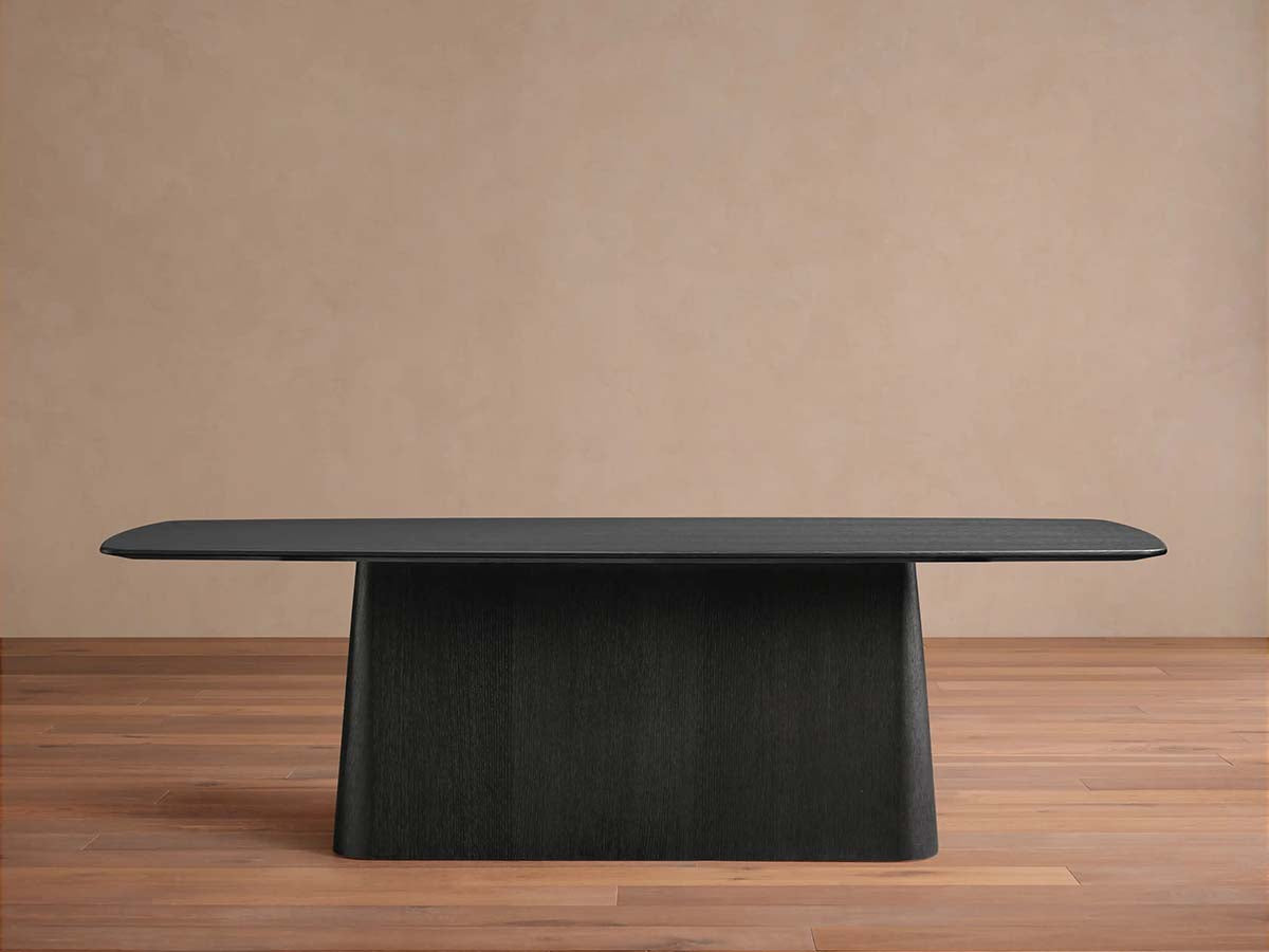 Table de salle à manger Saint Germain en bois avec plateau en chêne massif et piètement Toulouse