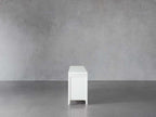Meuble TV modulaire Rowan avec porte vitrée, buffet en acajou, meuble de rangement pour télévision en bois