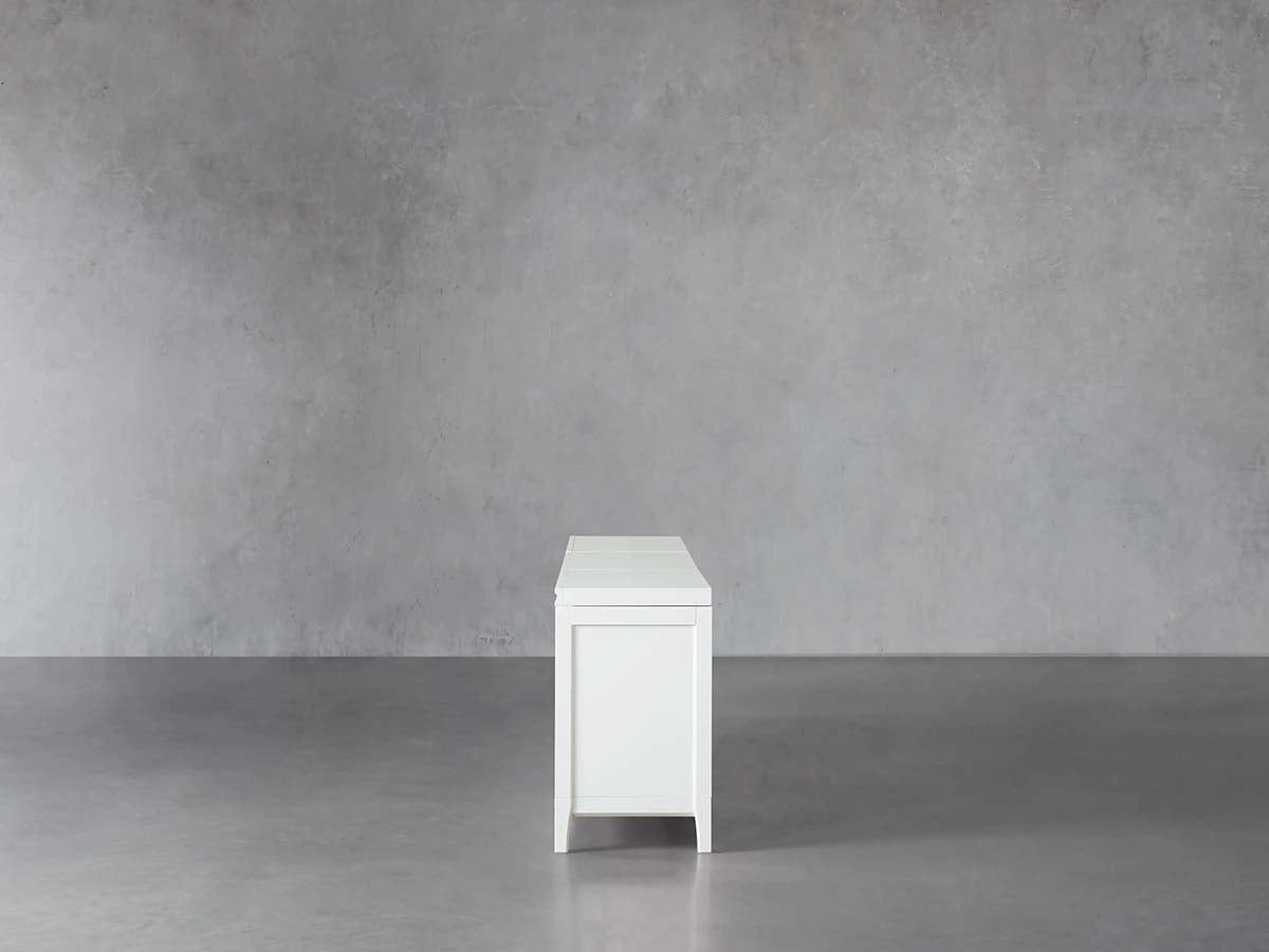 Meuble TV modulaire Rowan avec porte vitrée, buffet en acajou, meuble de rangement pour télévision en bois