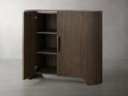 Buffet avec plateau en marbre Astor, commode de couloir en bois de chêne, meuble de rangement pour entrée