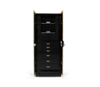 Luxury Symphony Watch Winder Safe with Gold-Plated Brass Pipes & High-Security Storage System