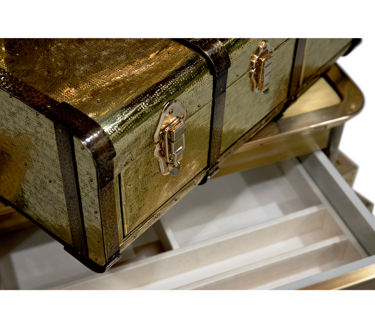 Luxury Champagne Gold Vault Safe with High-Security Storage & Elegant Designer Finish