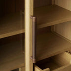 Hattie Mid-Century Wall Mounted Storage Cabinet with Arched Drawers