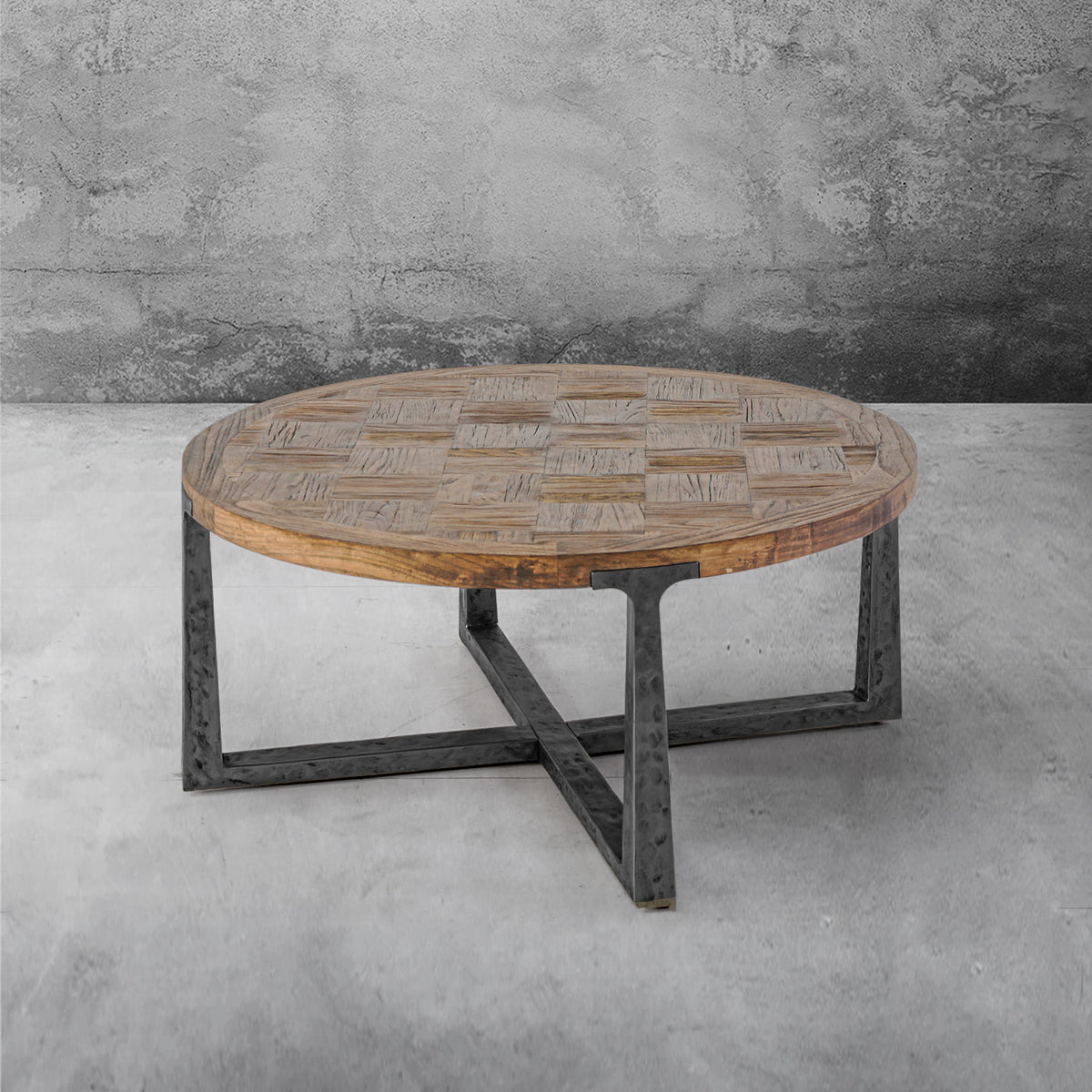 Tadeusz Runder Couchtisch Holz Wohnzimmer Sofatisch Teetisch