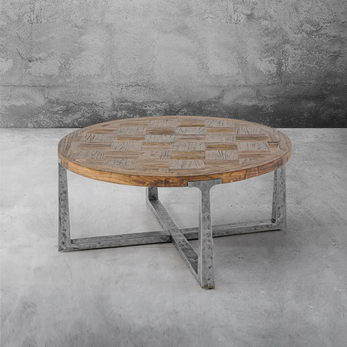 Tadeusz Runder Couchtisch Holz Wohnzimmer Sofatisch Teetisch
