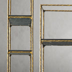 Thaddeus Hand-Forged White Marble Metal Shelving Unit for Living Room Display