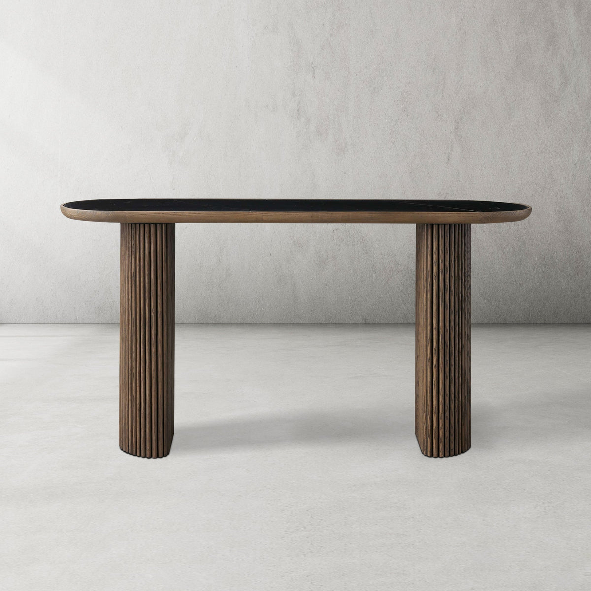 Aster Konsolentisch aus massiver Eiche für den Eingangsbereich, Flur, moderner Stil