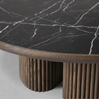 Aster Wood Eiche Runder Couchtisch Moderner Sofamitteltisch Teetisch