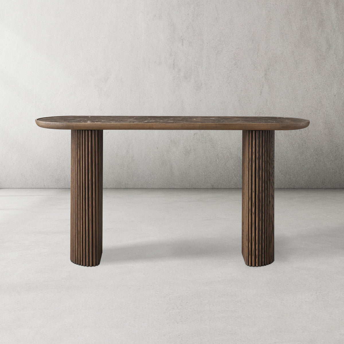 Aster Konsolentisch aus massiver Eiche für den Eingangsbereich, Flur, moderner Stil