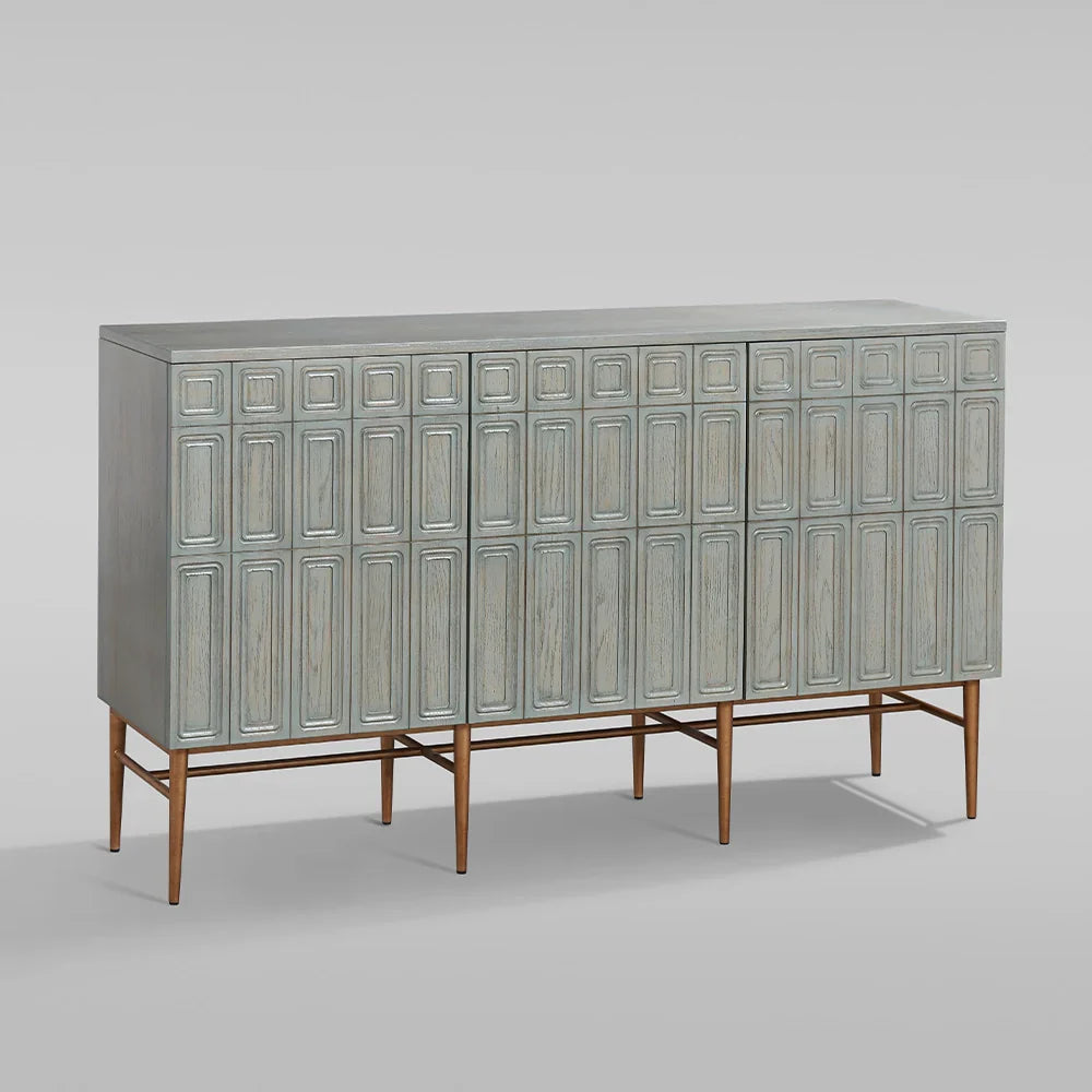 Verdin 3-türige Buffets Sideboards Holz Wohnzimmer TV-Schränke Eingangsbereich Aufbewahrungsschränke