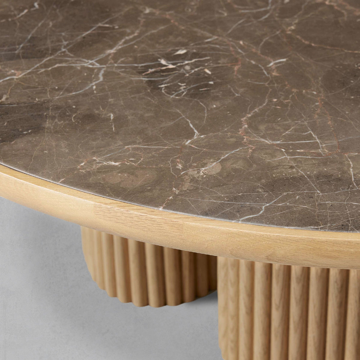 Aster Wood Eiche Runder Couchtisch Moderner Sofamitteltisch Teetisch