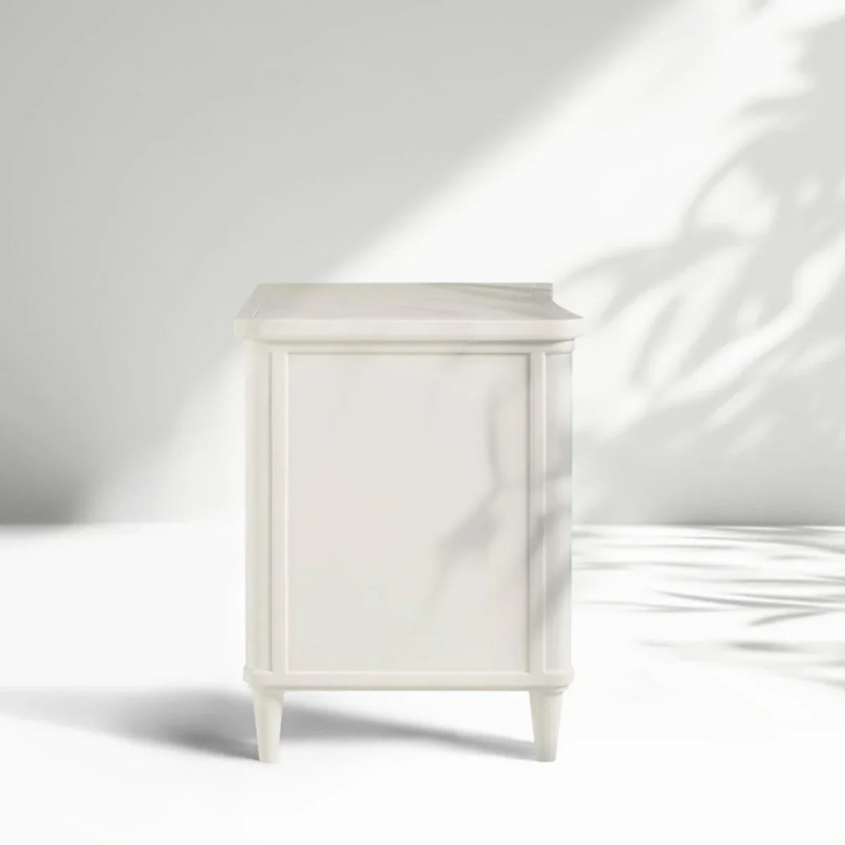 Table de chevet Henley avec tables de nuit en acajou massif, commode à 3 tiroirs et poignées en laiton