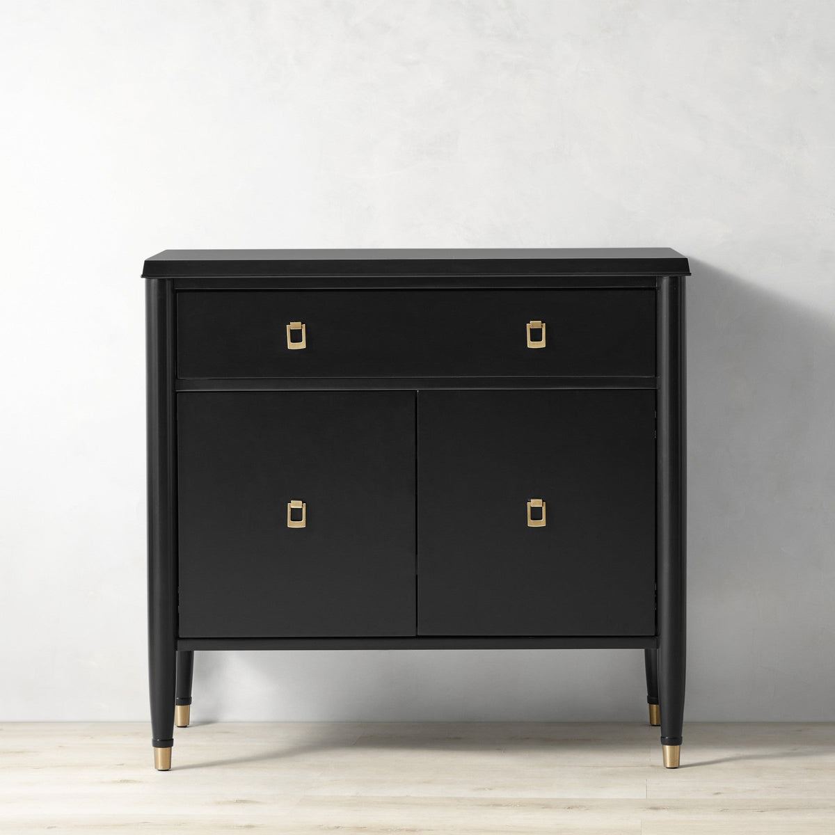 Lavenir French Open-Top Hutch Display Tall Cabinet Wood Dining Sideboard with Concealed Storage Base Cabinet