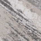 Tapis abstrait Meilade Stone Vein neutre à l'aspect rustique et décontracté, style moderne texture effet pierre.