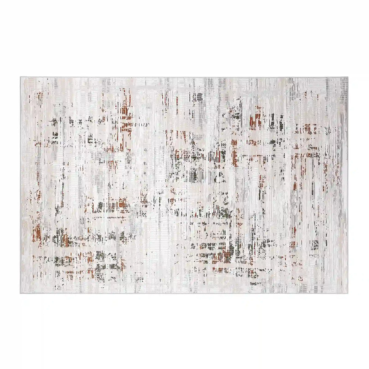 Meilade Warm Layered Textured Abstract Neutral Area Rug with Simple & Relaxed Carpet Warm Textured Distressed Style