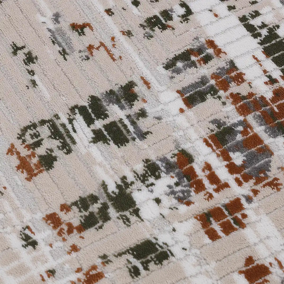 Meilade Warm Layered Textured Abstract Neutral Area Rug with Simple & Relaxed Carpet Warm Textured Distressed Style