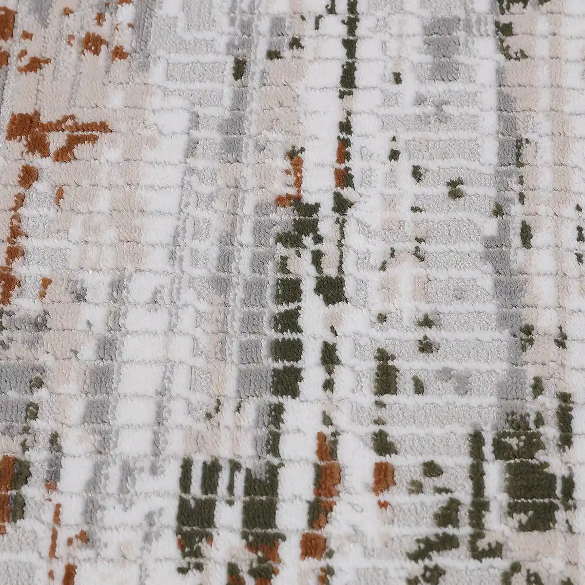 Meilade Warm Layered Textured Abstract Neutral Area Rug with Simple & Relaxed Carpet Warm Textured Distressed Style