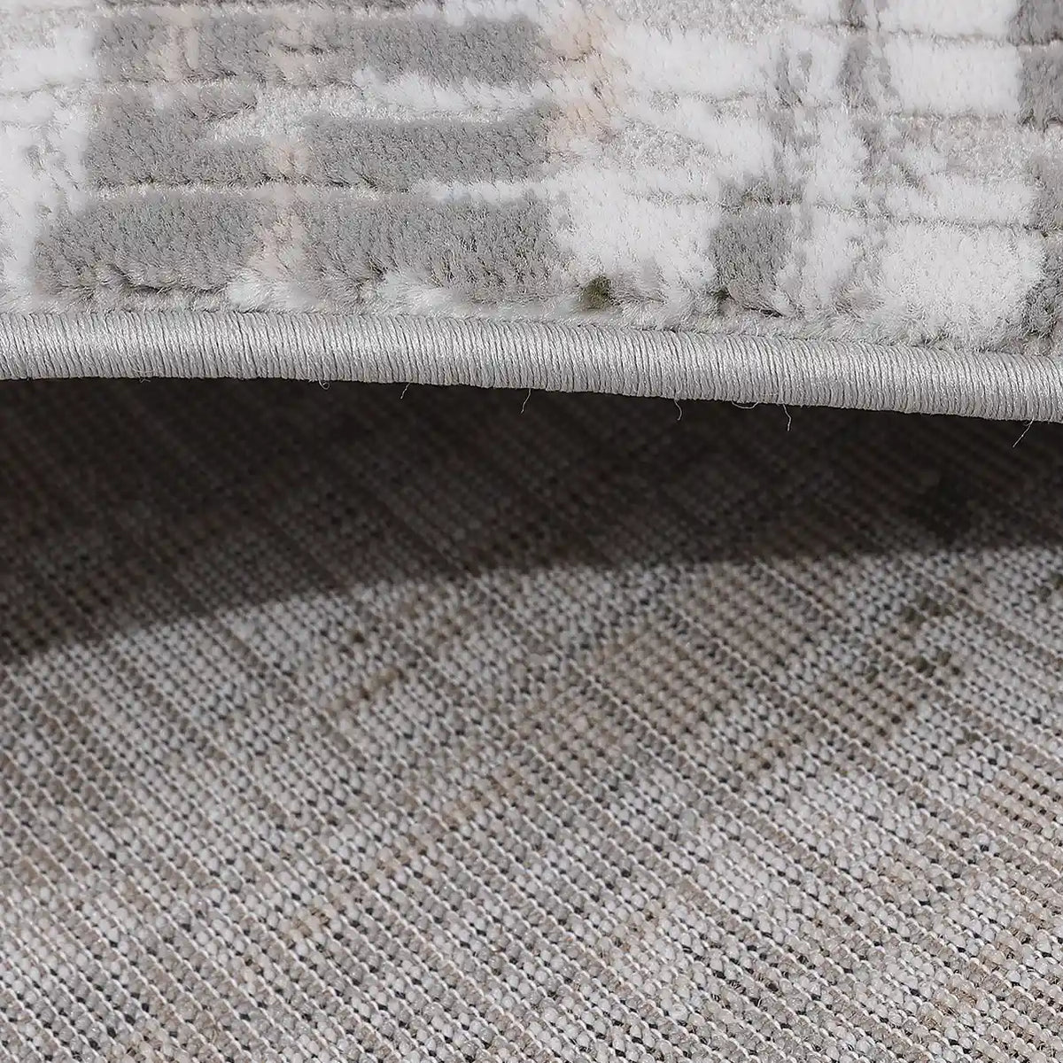 Meilade Warm Layered Textured Abstract Neutral Area Rug with Simple & Relaxed Carpet Warm Textured Distressed Style