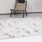 Melade Tapis contemporain lignes architecturales neutres, tapis d'ordre minimaliste, style ligne architecturale moderne