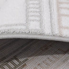 Melade Tapis contemporain lignes architecturales neutres, tapis d'ordre minimaliste, style ligne architecturale moderne