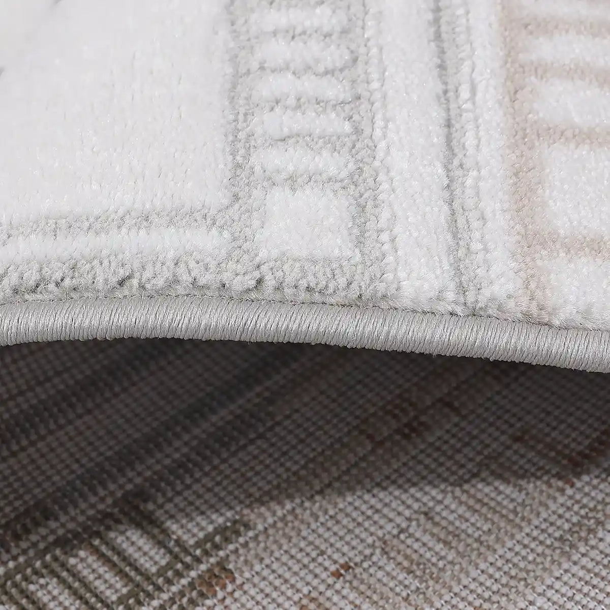 Melade Tapis contemporain lignes architecturales neutres, tapis d'ordre minimaliste, style ligne architecturale moderne