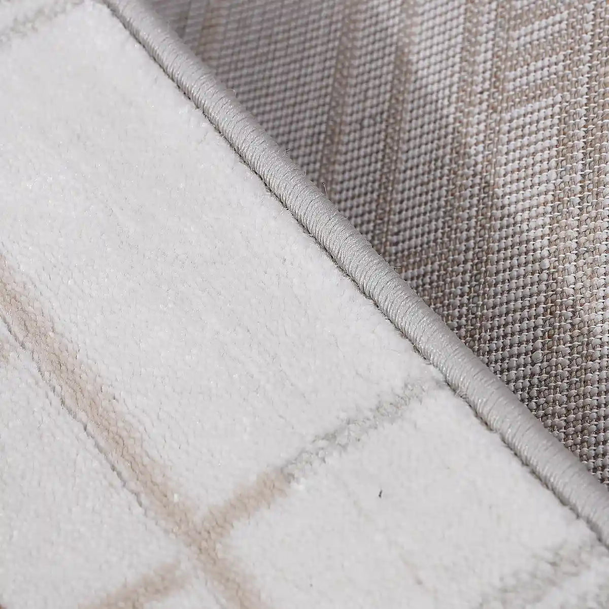 Melade Tapis contemporain lignes architecturales neutres, tapis d'ordre minimaliste, style ligne architecturale moderne