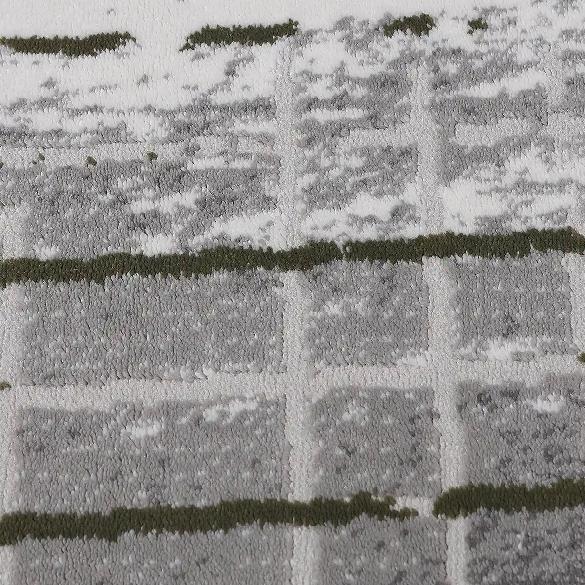 Melard Layered Grid Abstract Neutral Area Rug with Artistic Deconstruction & Spontaneous Sensibility Carpet