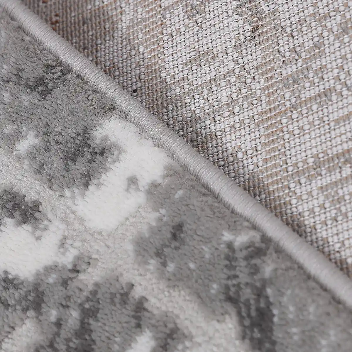 Melard Layered Grid Abstract Neutral Area Rug with Artistic Deconstruction & Spontaneous Sensibility Carpet