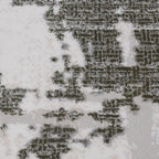 Tapis Melard lavé doux, motif abstrait neutre, sensation de détente et texture rétro, style moderne et doux.
