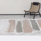 Melard Vertikaler Block Abstrakt Strukturiert Teppich Handgemacht & Natürliches Gefühl Teppich Modern Strukturiertes Block-Design