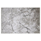 Tapis abstrait neutre à motifs de veines Milano Texture de pierre organique et tapis de luxe discret Style abstrait veine de marbre moderne