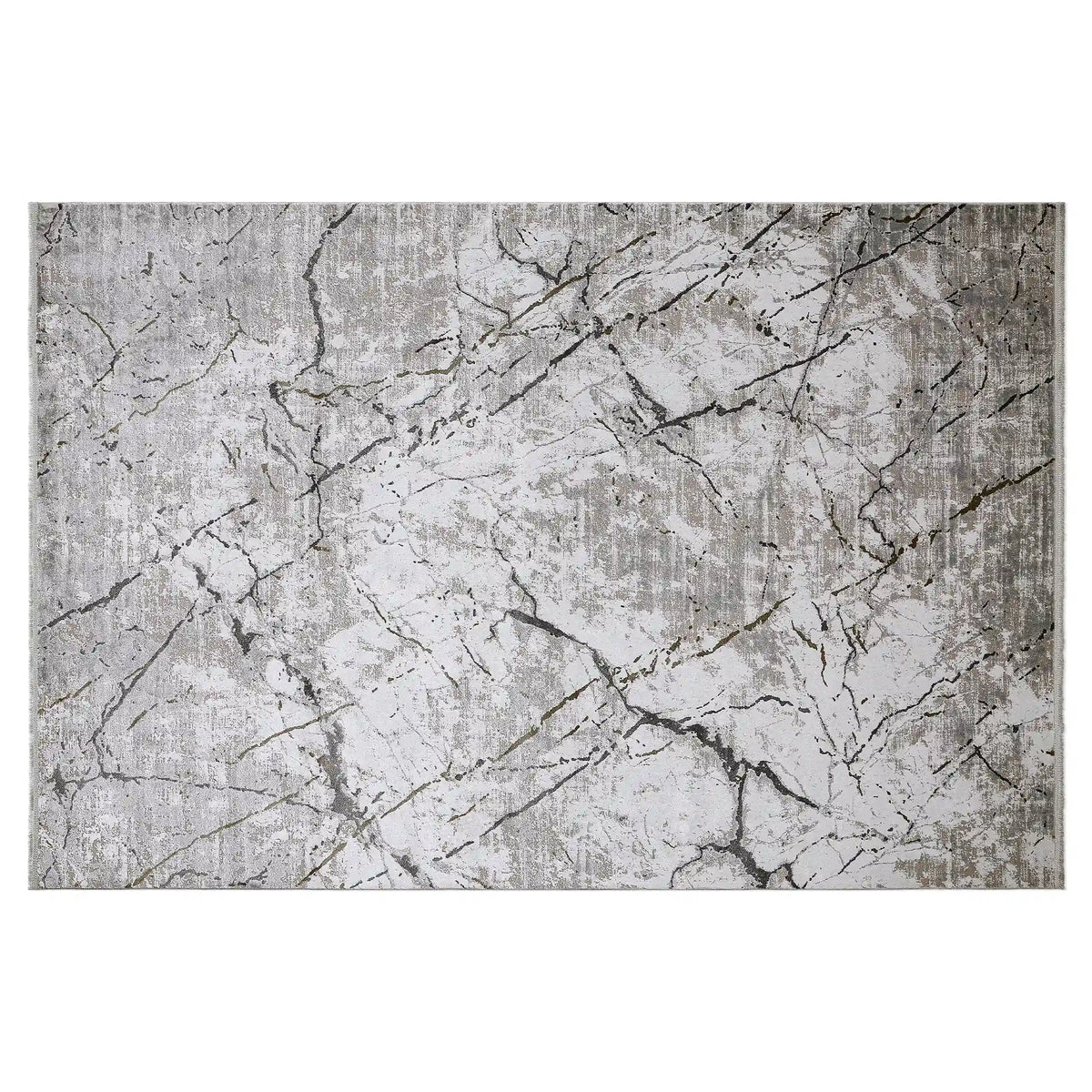 Tapis abstrait neutre à motifs de veines Milano Texture de pierre organique et tapis de luxe discret Style abstrait veine de marbre moderne