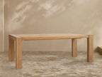 Canyon Natural Teak Outdoor Dining Table Rectangular Outdoor Dining Table