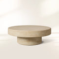 Azores Outdoor Round Coffee Table Modern Minimalist  Living Sofa Center Tea Table