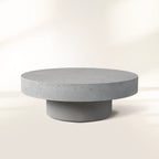 Azores Outdoor Round Coffee Table Modern Minimalist  Living Sofa Center Tea Table