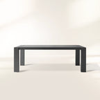 Canyon Outdoor Aluminum Dining Table Modern Rectangular Dining Table
